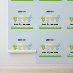 Peel and stick wallpaper Nursery Baby Blue Wallpaper